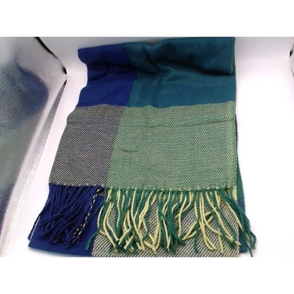 Wander - Agio Women's Fashion Warm Scarf, Large, Green/Blue, BRAND NEW